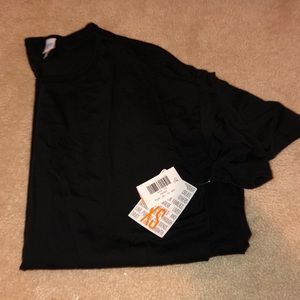 XS solid Black Lularoe Irma